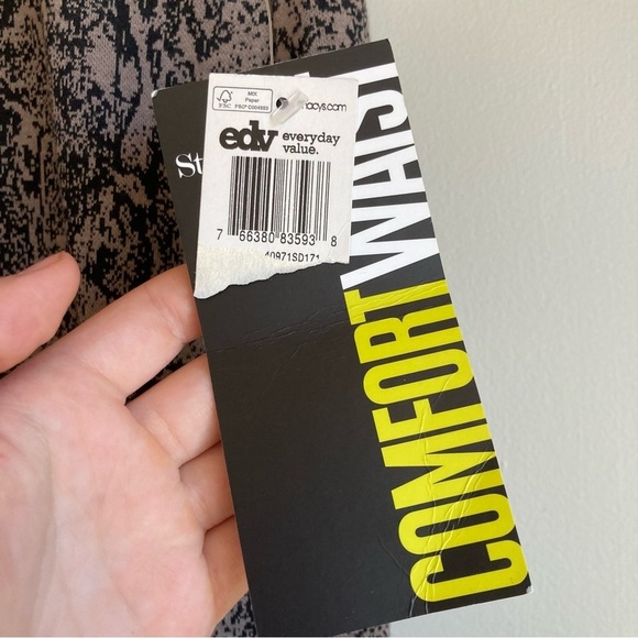 NWT Style & Co. Stretch Comfort Waist Mini Skirt Snakeskin Print 3X - Picture 3 of 9